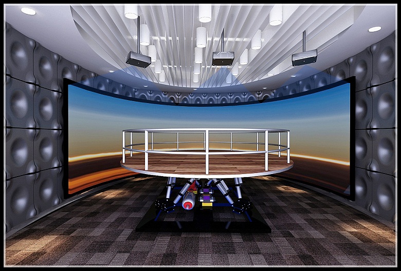 九龙虚拟现实地震屋 环幕六自由度地震体验屋模拟平