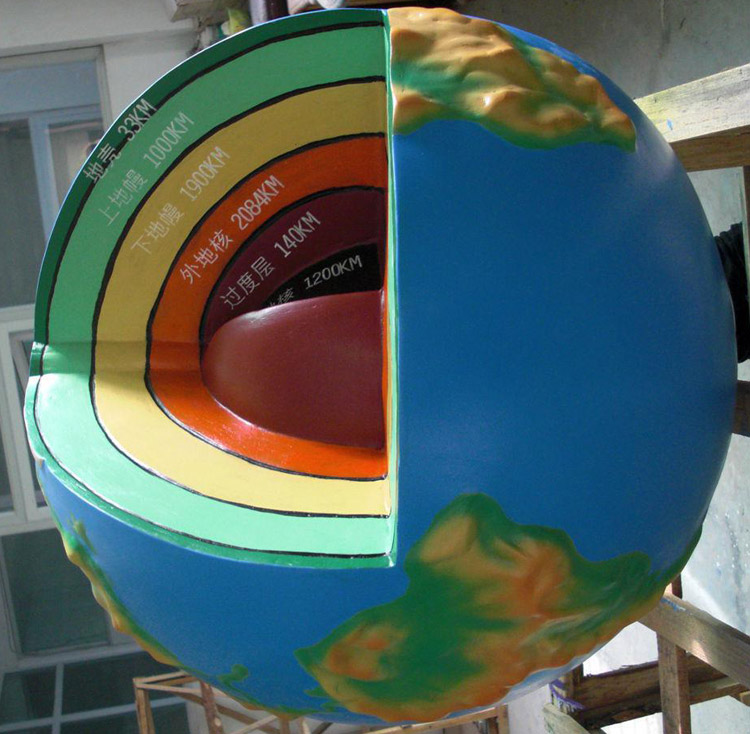 甘肃兰州地球内部模型