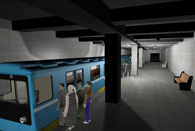 甘肃兰州虚拟动车地铁